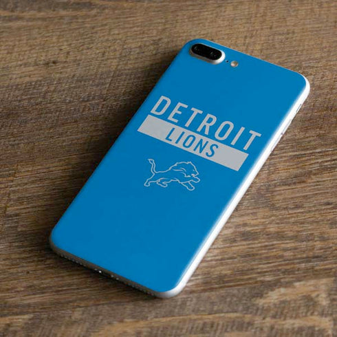 NFL Detroit Lions Blue Performance Series iPhone 8 Plus Skin
