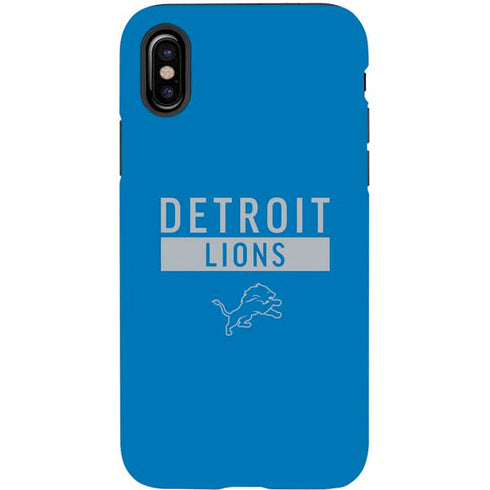 NFL Detroit Lions Blue Performance Series iPhone X Pro Case