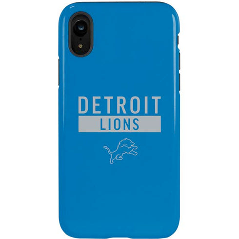 NFL Detroit Lions Blue Performance Series iPhone XR Pro Case