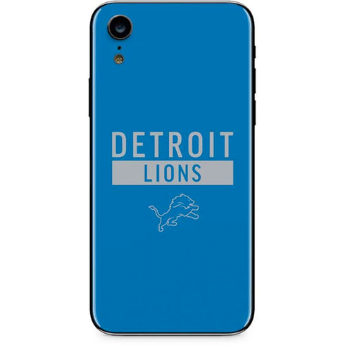 NFL Detroit Lions Blue Performance Series iPhone XR Skin