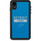 NFL Detroit Lions Blue Performance Series iPhone XR Waterproof Case