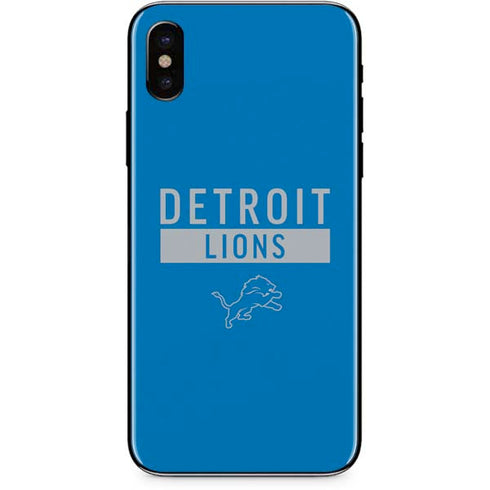 NFL Detroit Lions Blue Performance Series iPhone XS Max Skin
