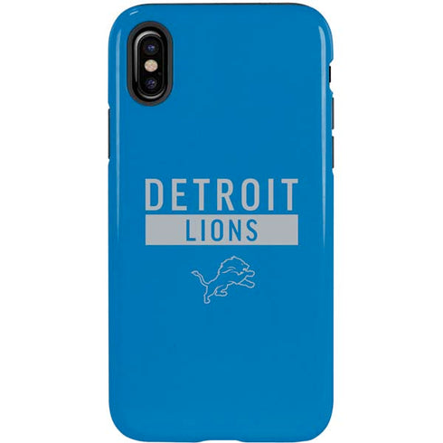 NFL Detroit Lions Blue Performance Series iPhone XS Pro Case