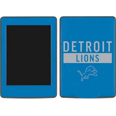 NFL Detroit Lions Blue Performance Series Amazon Kindle Skin