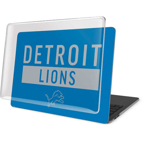 NFL Detroit Lions Blue Performance Series MacBook Pro 13in (2020) Case plus Skin