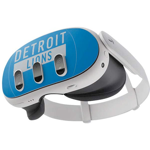 NFL Detroit Lions Blue Performance Series Meta Quest 3 Skin