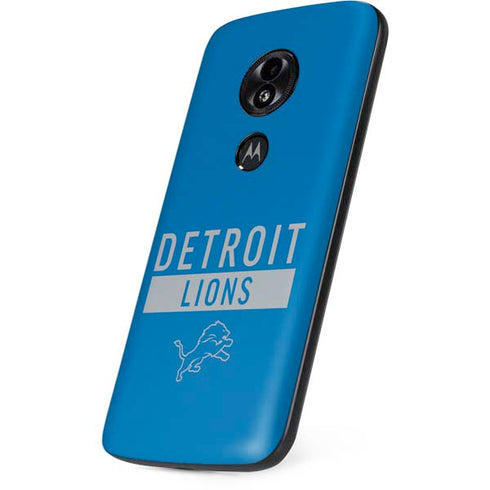 NFL Detroit Lions Blue Performance Series Moto E5 Play Skin