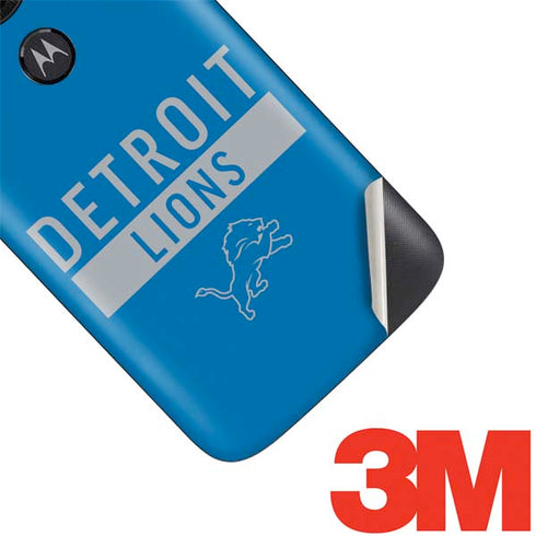 NFL Detroit Lions Blue Performance Series Moto E5 Play Skin
