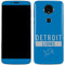 NFL Detroit Lions Blue Performance Series Moto E5 Plus Skin