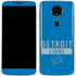 NFL Detroit Lions Blue Performance Series Moto E5 Plus Skin