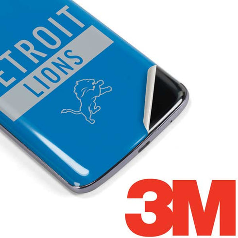 NFL Detroit Lions Blue Performance Series Moto E5 Plus Skin