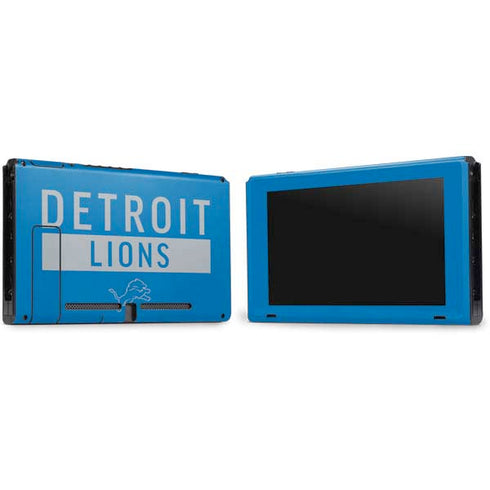 NFL Detroit Lions Blue Performance Series Nintendo Switch Bundle Skin