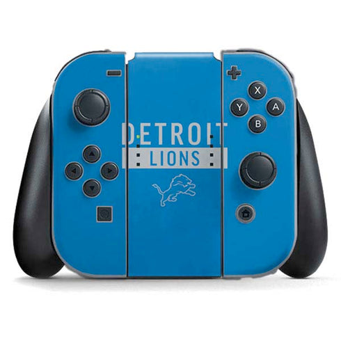 NFL Detroit Lions Blue Performance Series Nintendo Switch (2017-2021) Joy-Con Controller Skin