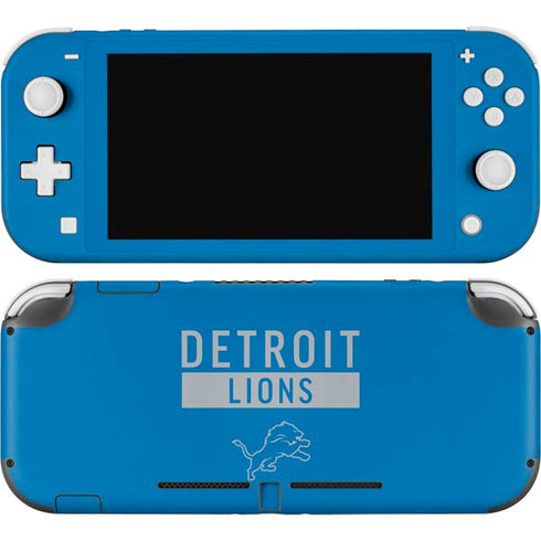 NFL Detroit Lions Blue Performance Series Nintendo Switch Lite Skin