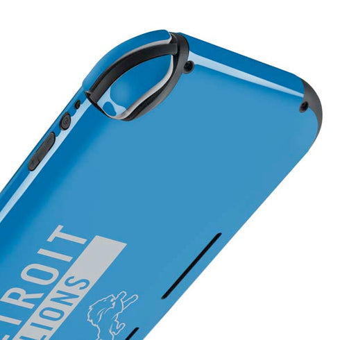 NFL Detroit Lions Blue Performance Series Nintendo Switch Lite Skin