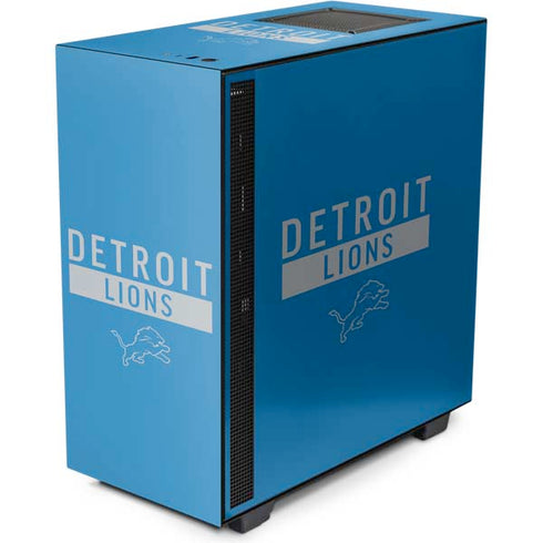 NFL Detroit Lions Blue Performance Series NZXT H510 Compact ATX Mid-Tower Case Skin