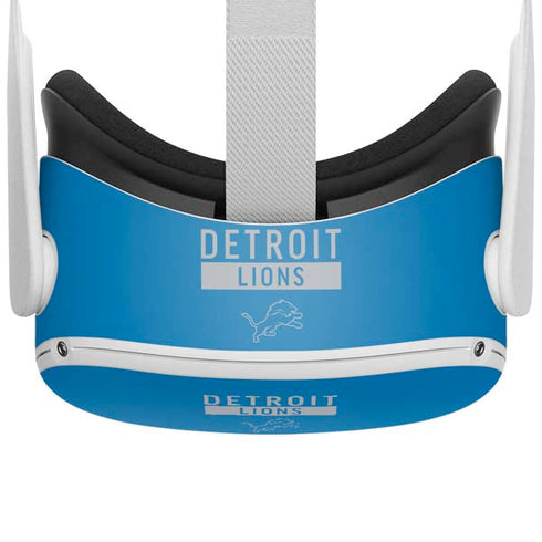 NFL Detroit Lions Blue Performance Series Oculus Quest 2 Skin