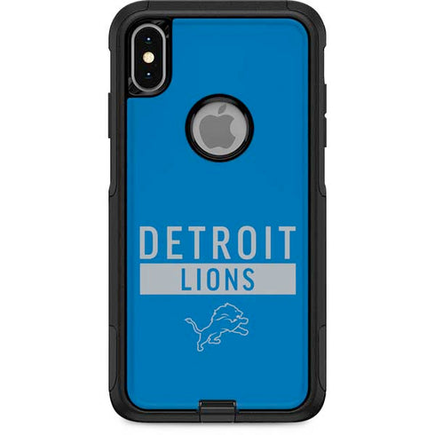 NFL Detroit Lions Blue Performance Series Otterbox Commuter iPhone Skin