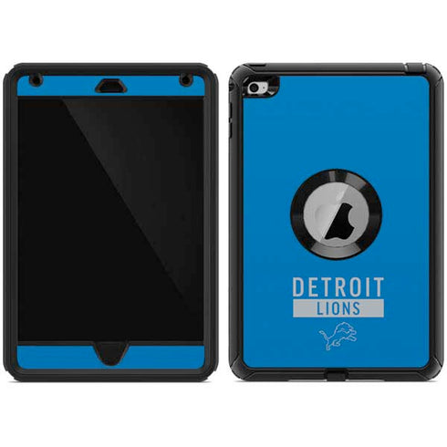 NFL Detroit Lions Blue Performance Series Otterbox Defender iPad Skin