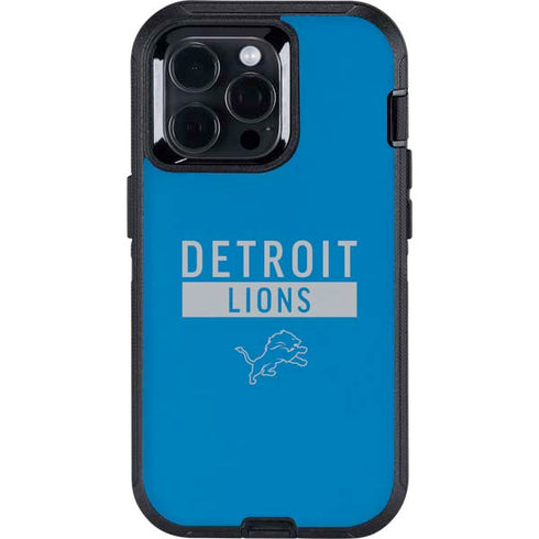 NFL Detroit Lions Blue Performance Series Otterbox Defender iPhone Skin