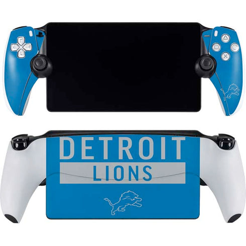 NFL Detroit Lions Blue Performance Series PlayStation Portal Remote Player Skin