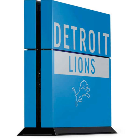 NFL Detroit Lions Blue Performance Series PS4 Console Skin