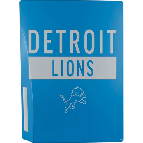 NFL Detroit Lions Blue Performance Series PS5 Bundle Skin