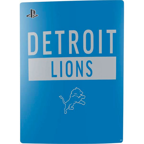 NFL Detroit Lions Blue Performance Series PS5 Digital Edition Console Skin