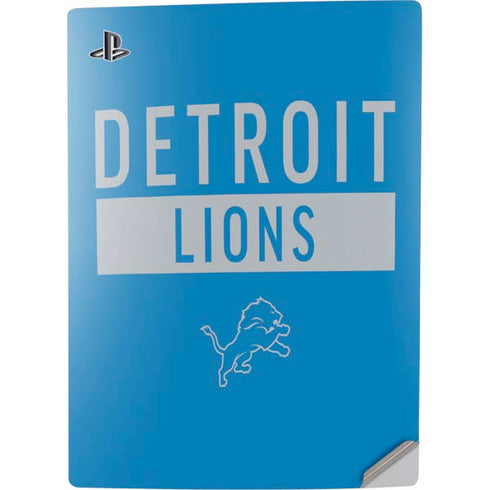 NFL Detroit Lions Blue Performance Series PS5 Digital Edition Console Skin