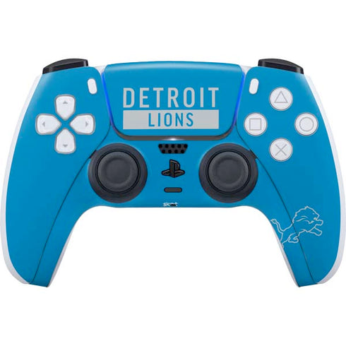 NFL Detroit Lions Blue Performance Series PS5 Controller Skin