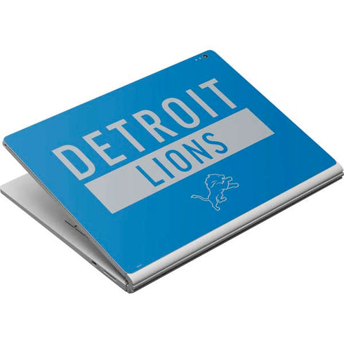 NFL Detroit Lions Blue Performance Series Surface Book Skin