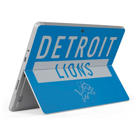 NFL Detroit Lions Blue Performance Series Surface Go Skin