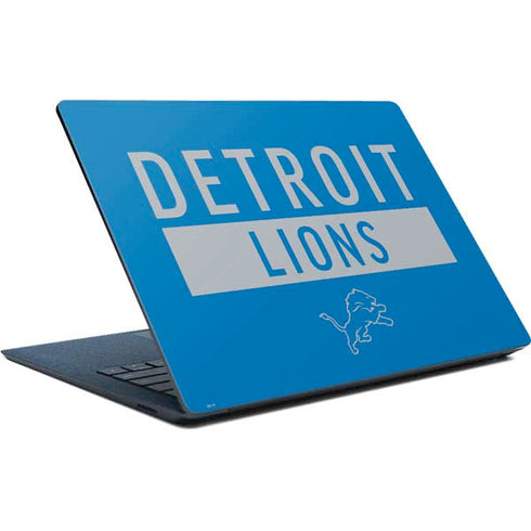 NFL Detroit Lions Blue Performance Series Surface Laptop Skin