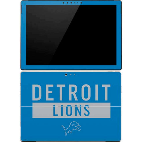 NFL Detroit Lions Blue Performance Series Surface Pro 4 Skin