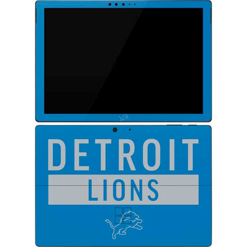 NFL Detroit Lions Blue Performance Series Surface Pro 7 Skin