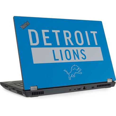 NFL Detroit Lions Blue Performance Series Lenovo ThinkPad Skin