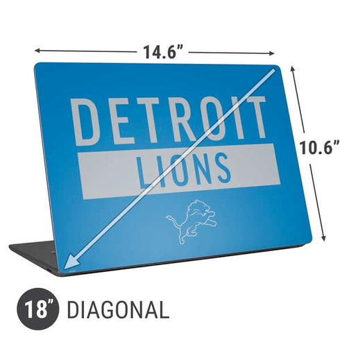 NFL Detroit Lions Blue Performance Series Universal Laptop 18in (14.6 x 10.6in) Skin