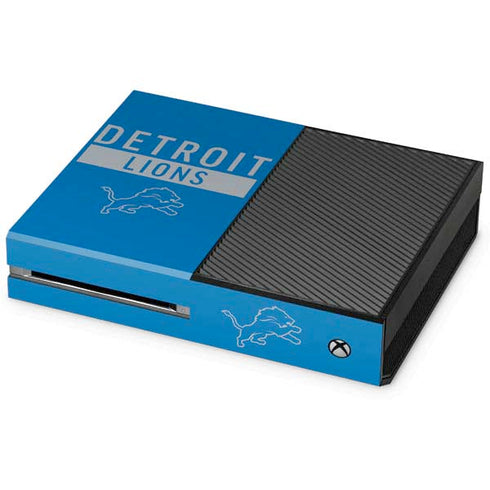 NFL Detroit Lions Blue Performance Series Xbox One Console Skin
