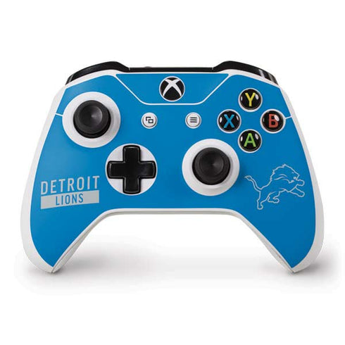 NFL Detroit Lions Blue Performance Series Xbox One S Controller Skin