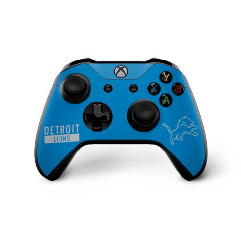NFL Detroit Lions Blue Performance Series Xbox One X Bundle Skin