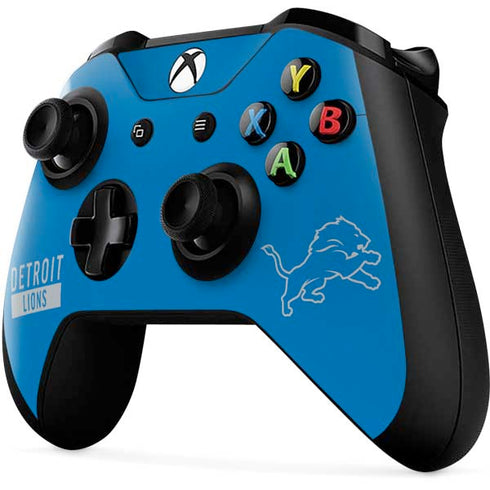 NFL Detroit Lions Blue Performance Series Xbox One X Controller Skin