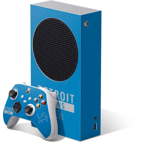 NFL Detroit Lions Blue Performance Series Xbox Series S Skins