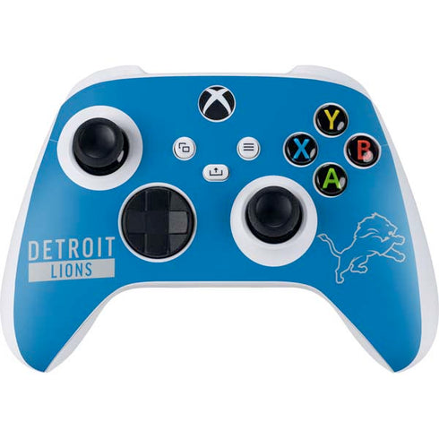 NFL Detroit Lions Blue Performance Series Xbox Series S Controller Skin