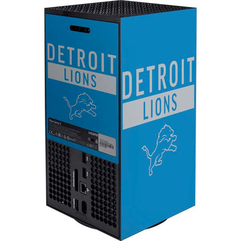 NFL Detroit Lions Blue Performance Series Xbox Series X Bundle Skin