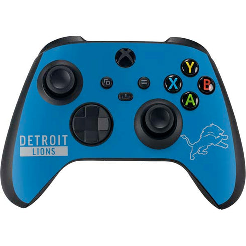 NFL Detroit Lions Blue Performance Series Xbox Series X Bundle Skin