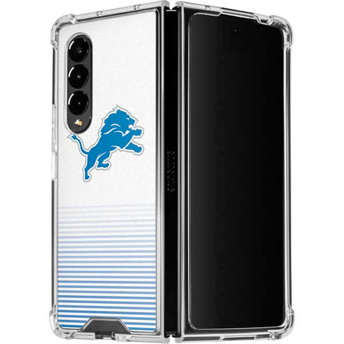 NFL Detroit Lions Breakaway Galaxy Z Fold4 5G Clear Case
