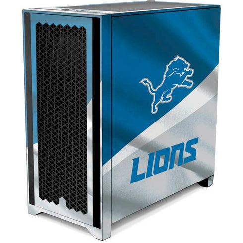 NFL Detroit Lions Corsair 4000D Tempered Glass Mid-Tower ATX Case Skin