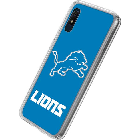 NFL Detroit Lions Distressed Galaxy A10e Clear Case