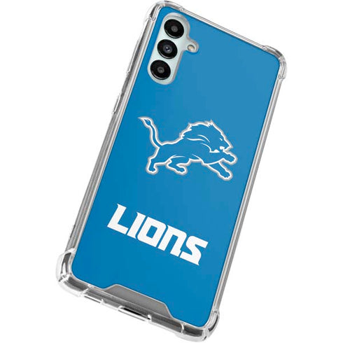 NFL Detroit Lions Distressed Galaxy A15 5G Clear Case