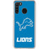 NFL Detroit Lions Distressed Galaxy A21 Clear Case